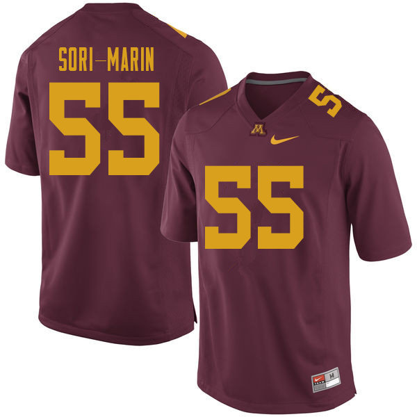 Men #55 Mariano Sori-Marin Minnesota Golden Gophers College Football Jerseys Sale-Maroon